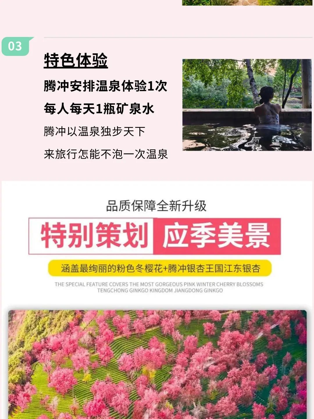 这个秋冬别再宅家啦~「金秋滇西」3999/元起~2+1航空座椅+3大特色餐+腾冲银杏|无量山樱花|哀牢山~