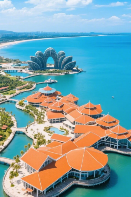 【琼粤海花岛】湛江全景＋海南秘境·双飞8日｜特别升级五大特色餐|指定入住2晚五钻海花岛欧堡酒店