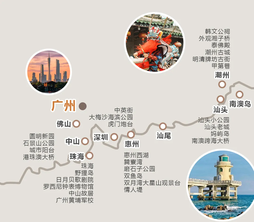 一次旅行顶三次!【十分广东】双卧9天·10城5湾4岛4桥1湖 9日美食之旅