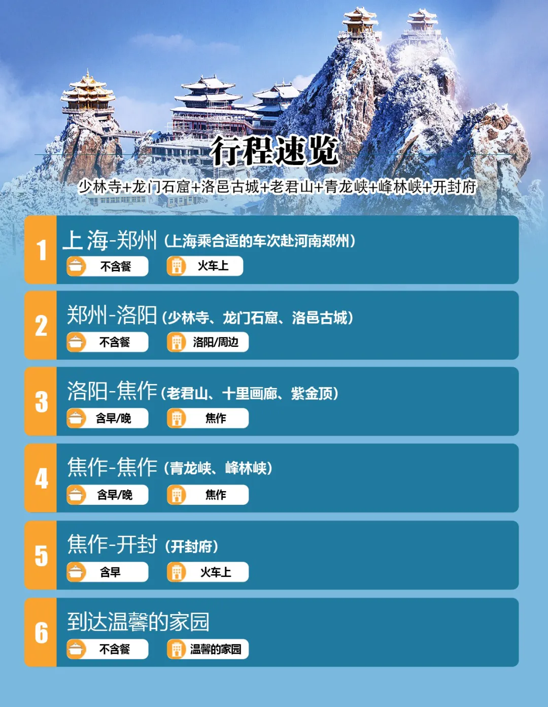 双12钜惠.五星河南.全5A景点，双卧6天888元，两晚5钻酒店、2大特色餐