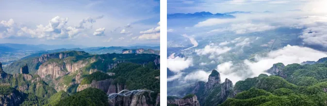 51旅游·台州大美神仙居3日598·电梯爬山·农家别墅送门票·如意桥·3000m悬崖栈道~2早4正特色餐·山水画卷~