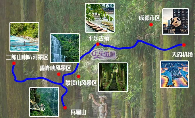 4月献给爸妈的康养旅行▪独家定制【雅安漫享·康养静心之旅▪23°雅安森呼吸▪双飞6日游】不挪窝 × 森呼吸 × 慢生活